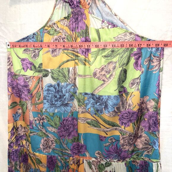 Anthropologie Current Air Dress Floral Patchwork Print Boho Fairy Flowy M - Picture 4 of 7